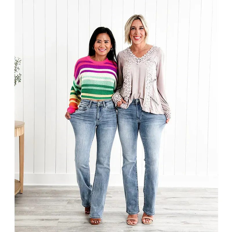 🔥2025 Hot Trend🔥Tummy Control Bootcut Jeans 🔥(Buy 2 Free Shipping)📦