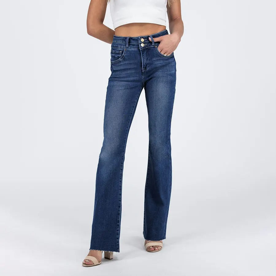 High Rise Bootcut Double Button Jeans(Buy 2 Free Shipping)π¦