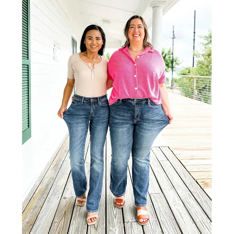 🔥2025 Hot Trend🔥Tummy Control Bootcut Jeans 🔥(Buy 2 Free Shipping)📦