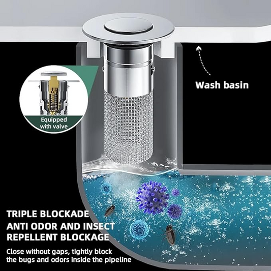 🔥Hot Summer Sale✔️Isolate odor and prevent cockroaches-Stainless Steel Floor Drain Filter (50% OFF)